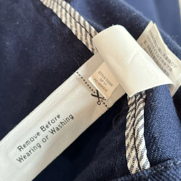 J.Crew Heavyweight Cotton Twill Pea Coat Navy Jacket‎ Size 10 - Picture 13 of 14
